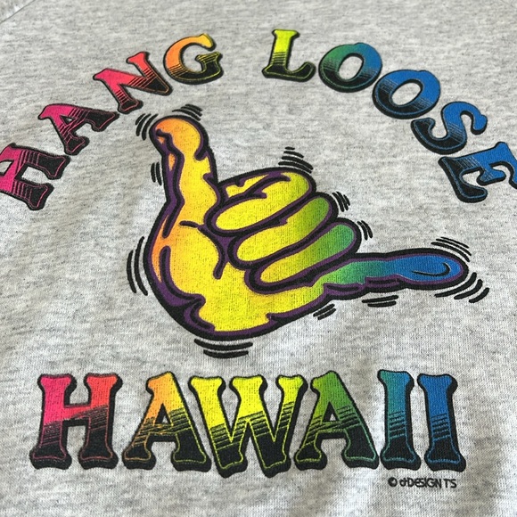 VINTAGE , HAND LOOSE HAHAII sweatshirt - Picture 2 of 5